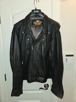 Harley-Davidson Black Leather Motorcycle Jacket 3 XL