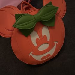 Pumpkin Minnie Mouse Backpack