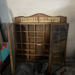 Small Antique Wooden Cabinet With Lots Of Cubes.$35