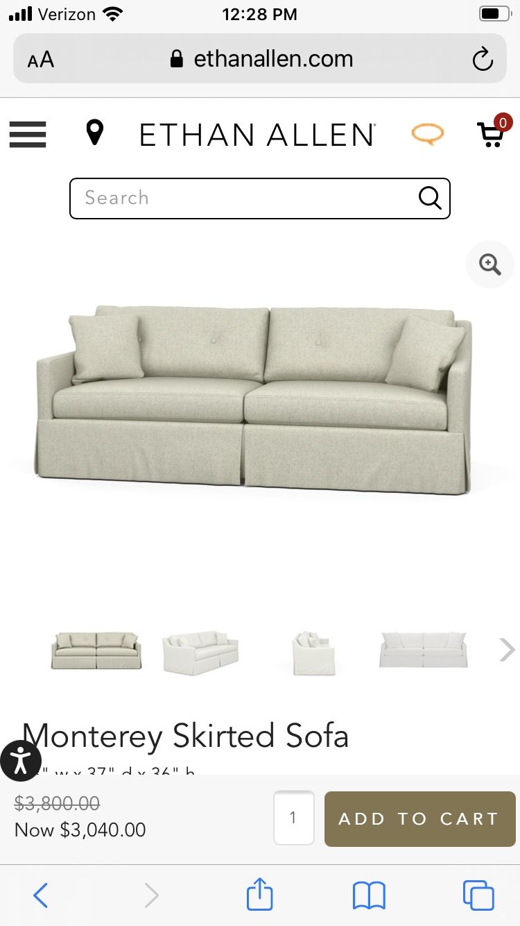 The Best sleeper sofa By ETAN ALLEN AIR COMFORT .