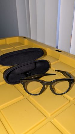 Black Oakley Meta HSTN Glasses Clear Lenses