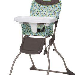 Cosco Simple Fold High Chair with 3-Position Tray (Elephant Squares)