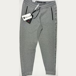 Levi’s Engineered Jeans Knit Logo Jogger Pants Heather Grey Men Size M New