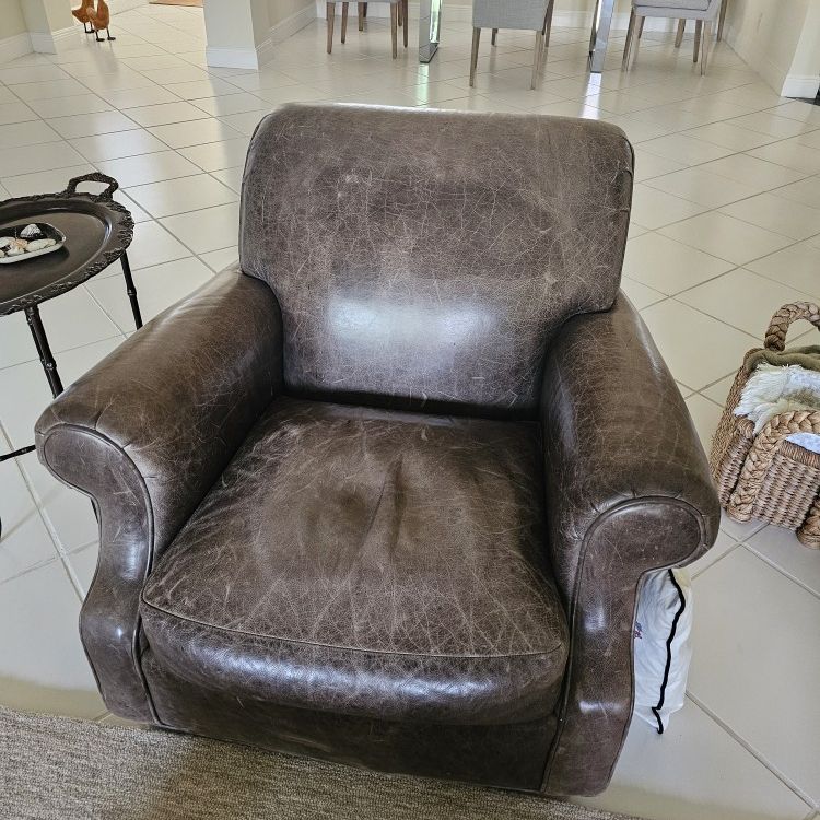 Sofa & Leather Chair 
