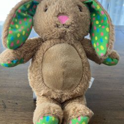🐰 ADORABLE 10” Easter Bunny Plush - Polka Dot Accents
