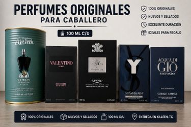 🔥 Perfumes originales para caballero – 100 ml 🔥  ✔️ Nuevos y sellados ✔️ 100 ml ✔️ Excelente fijación y calidad 📍Entrega en Killeen, Waco TX y al r