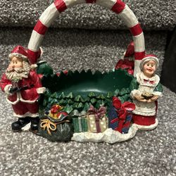 Christmas Vintage Holiday Candy Dish