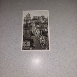 VINTAGE 1930'S TO 40'S CALIFORNIA STREET SAN FRANCISCO UNUSED POSTCARD 
