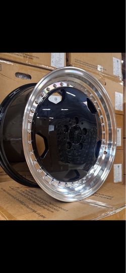 Mercedes 18”’staggered new Amg monoblock style rims tires set 500 sl 420 Se 300 se cl 500 e350 409e