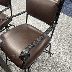 3 Creative Leather Counter Height Stools