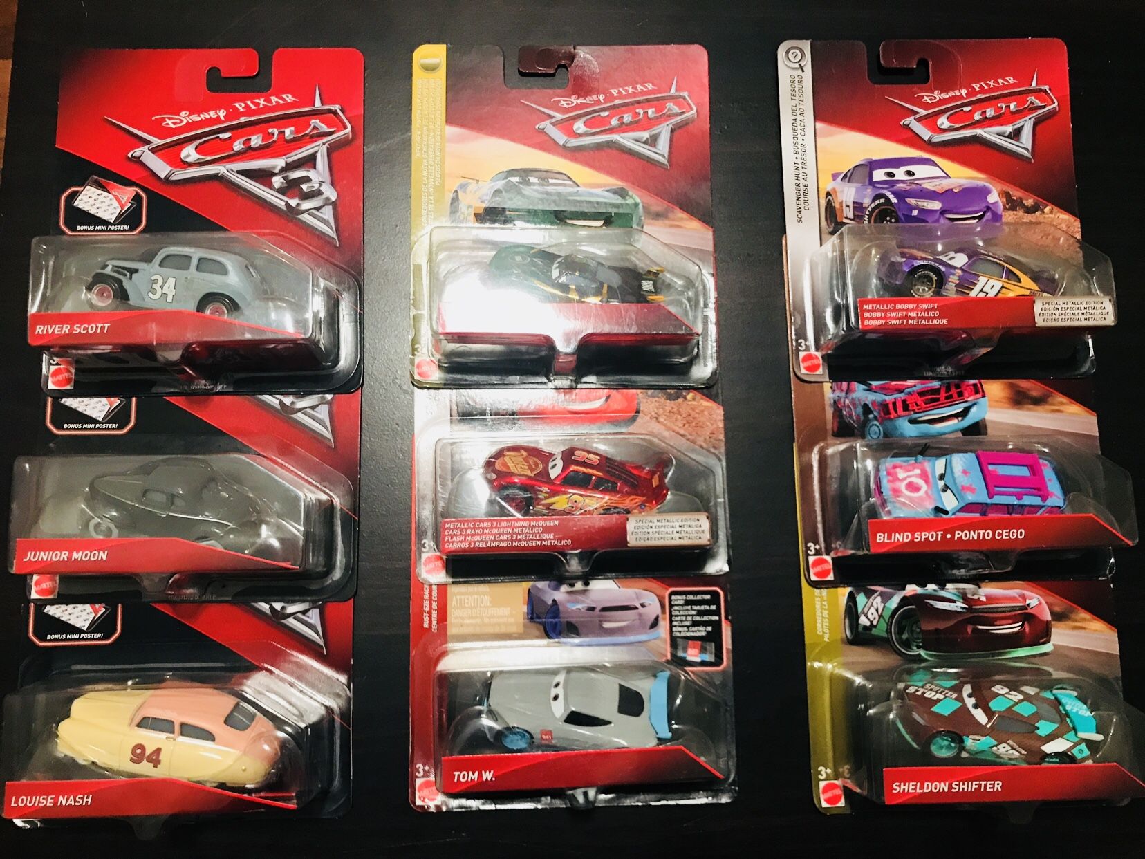Disney Cars Lot 9 Total Cars