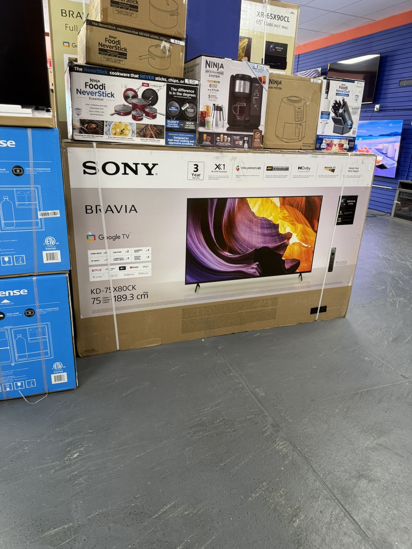 SONY 75” BRAVIA X80K 4K HDR SMART TV