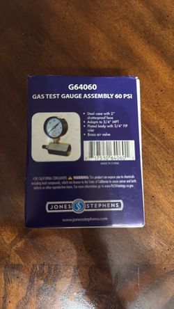 G64060 Gas test gauge assembly 60 psi