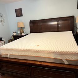 Ashley Furniture  King Bed  with Mattress and More 