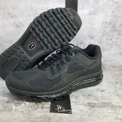 Men's Nike Air Max 2013 Running Sneakers Shoes - Triple Black - Size 8