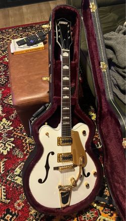 Gretsch Guitars G5422TG Electromatic Classic Hollowbody Double-Cut With Bigsby and Gold Hardware Electric Guitar Snow Crest White