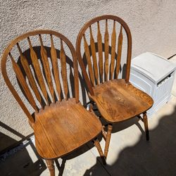 Free Wood Dining Chairs (Set Of 2)