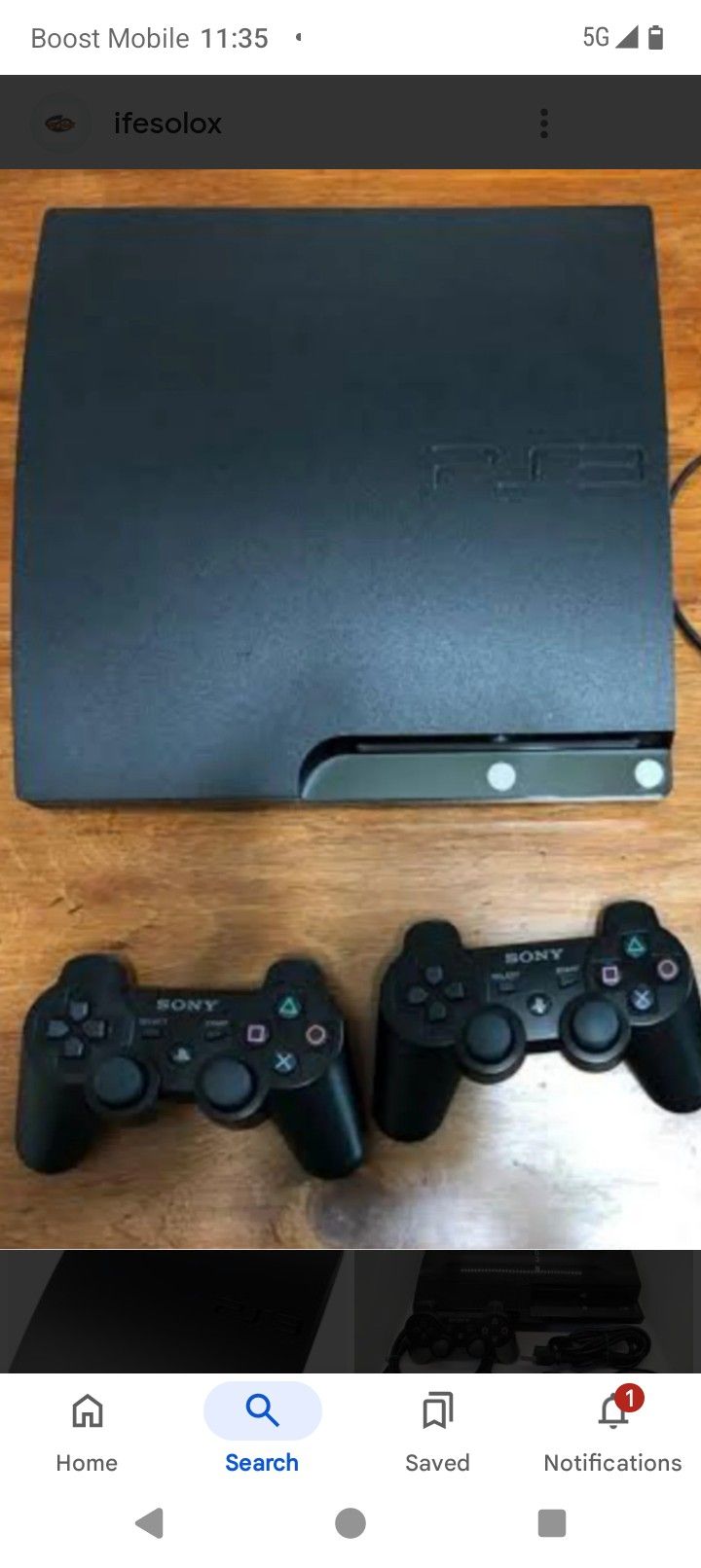 Ps3 Console 2 Controller With It