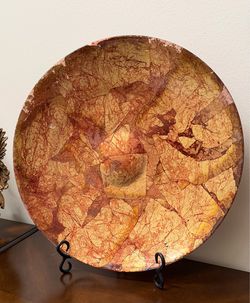 Decorative Plate with Stand - Elegant Home Accent
