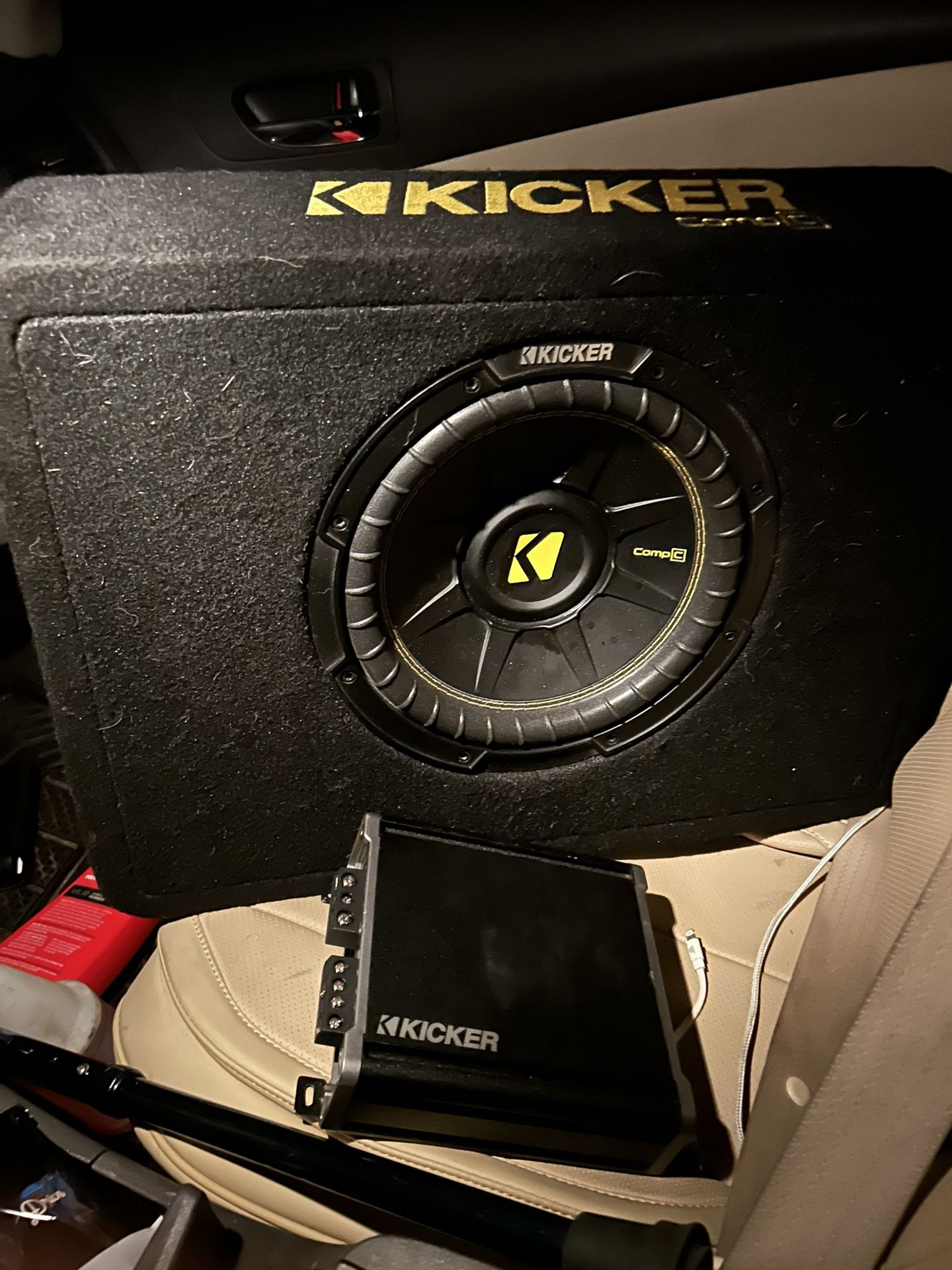 10” Kicker.   W/ Amp 