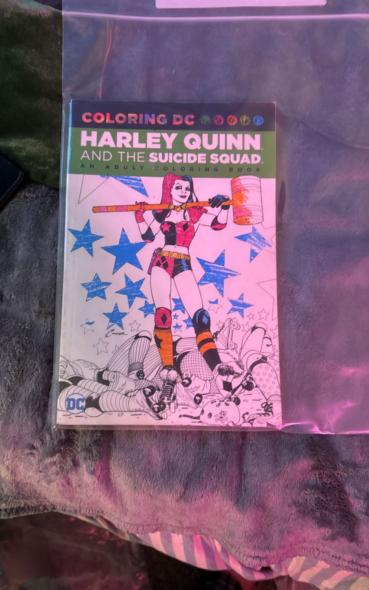 Coloring DC Harley Quinn & Suicide Squad Adult Coloring Book Brand New