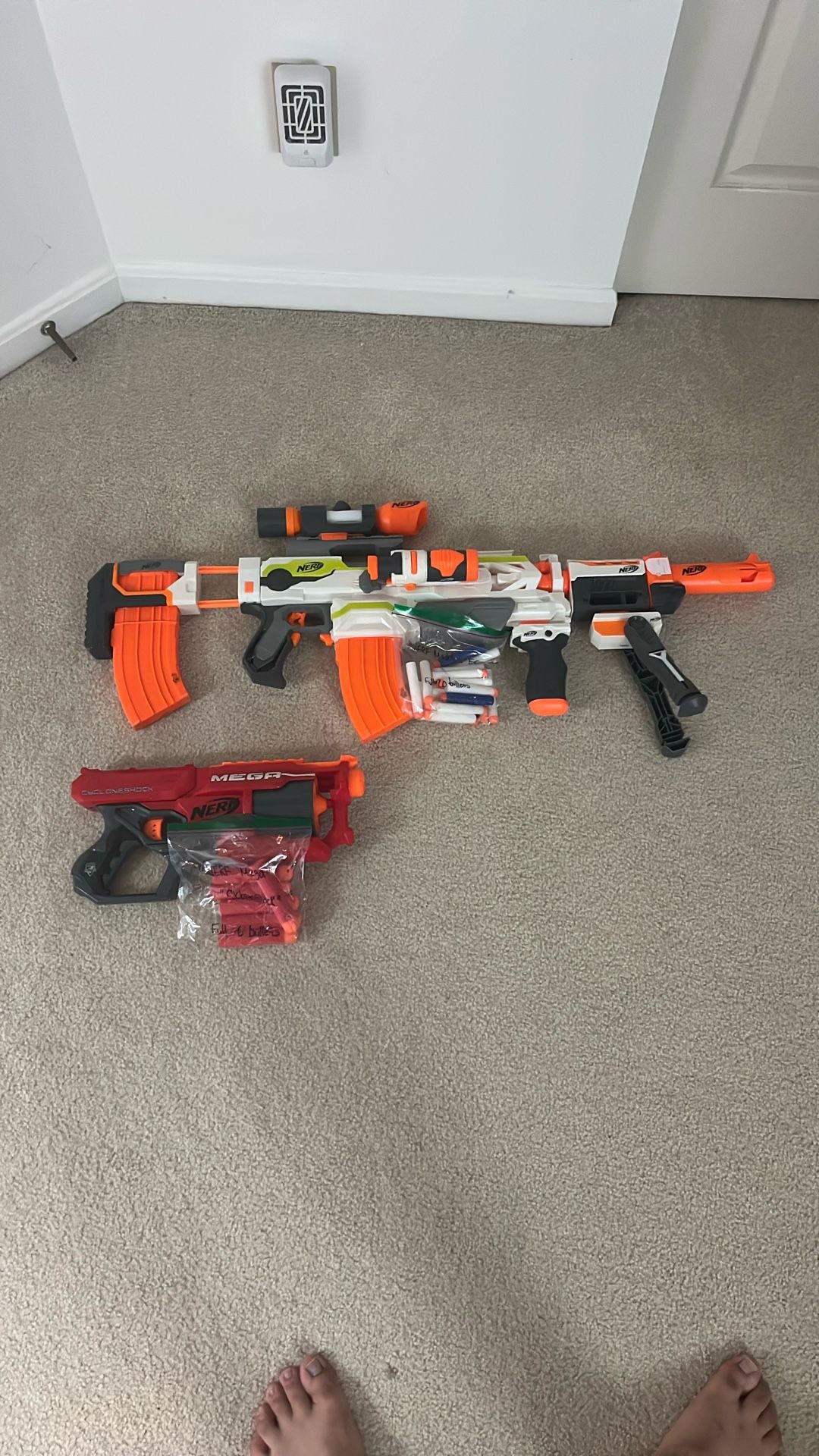Nerf Modulus With Additional Tunes And Mega Cycloneshock
