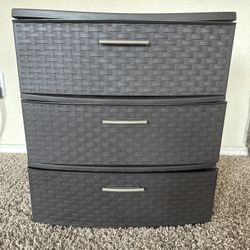 Sterlite 3-Drawer Plastic Storage Unit