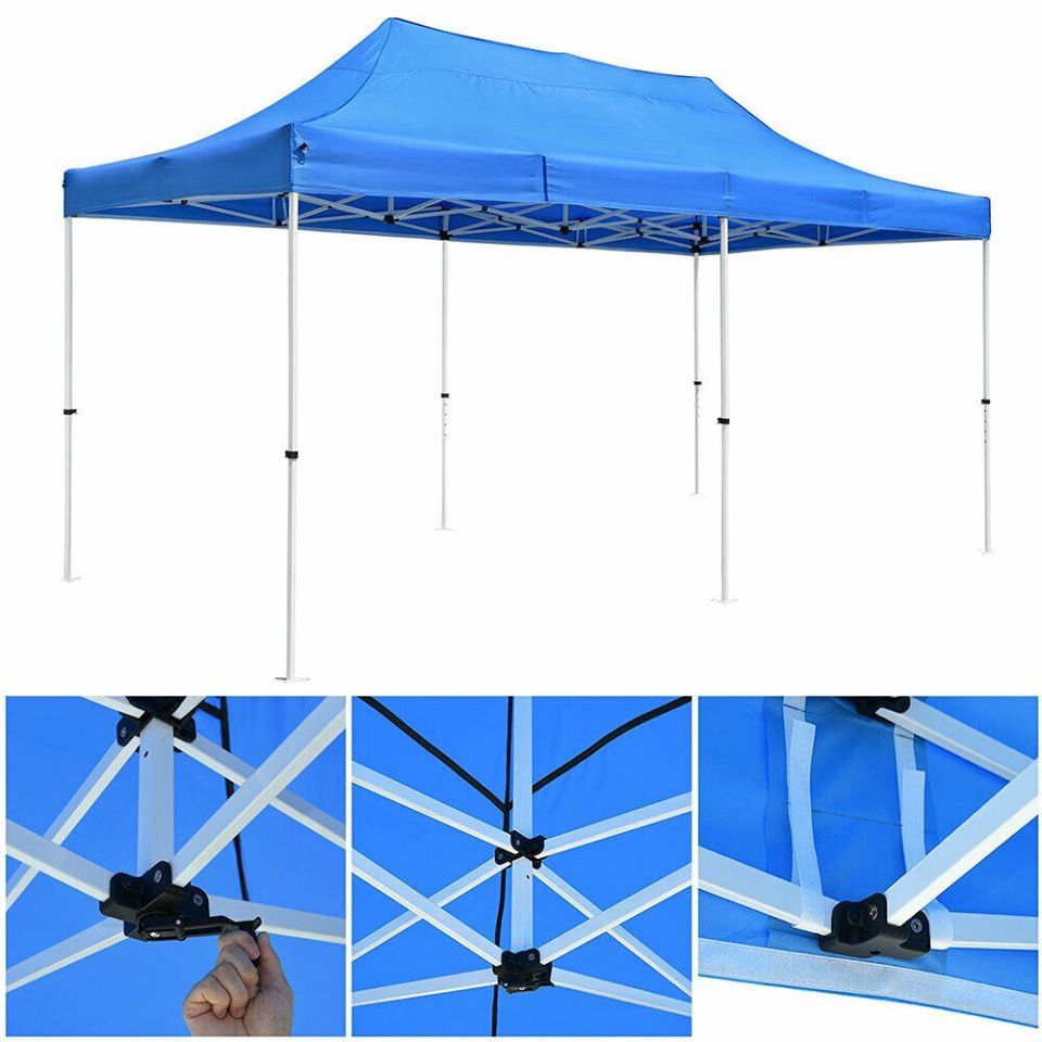 Waterproof Pop Up Canopy COMML. Instant Canopy 10x20