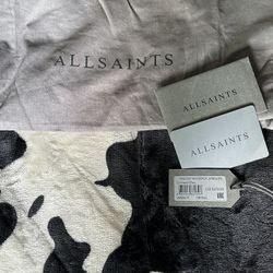 ALLSAINTS/Black Leather Backpack 