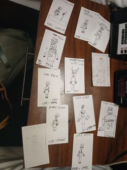 Home made basketball cards