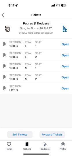 Padres vs Dodgers