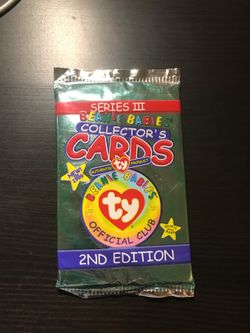 Beanie babies collector cards
