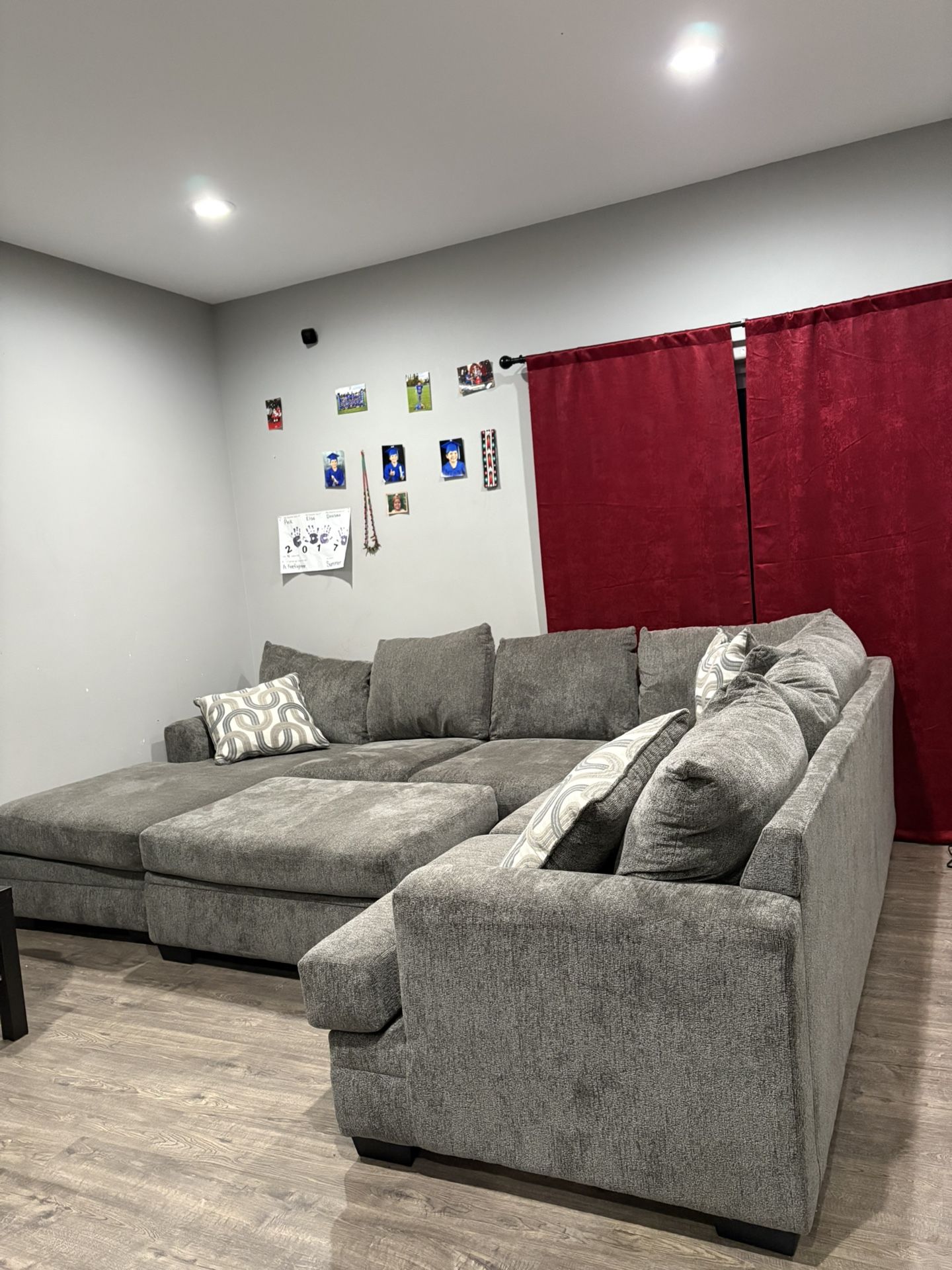 Brand New Sectional With Ottoman