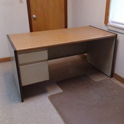 Steelcraft brand office desk -  5' in Length, 2' 6" wide & tall.  $55.00
