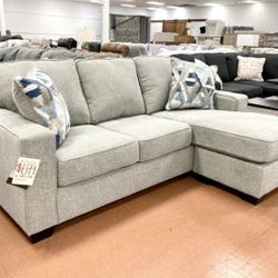 New 85” Chaise Sofa — REVERSIBLE 