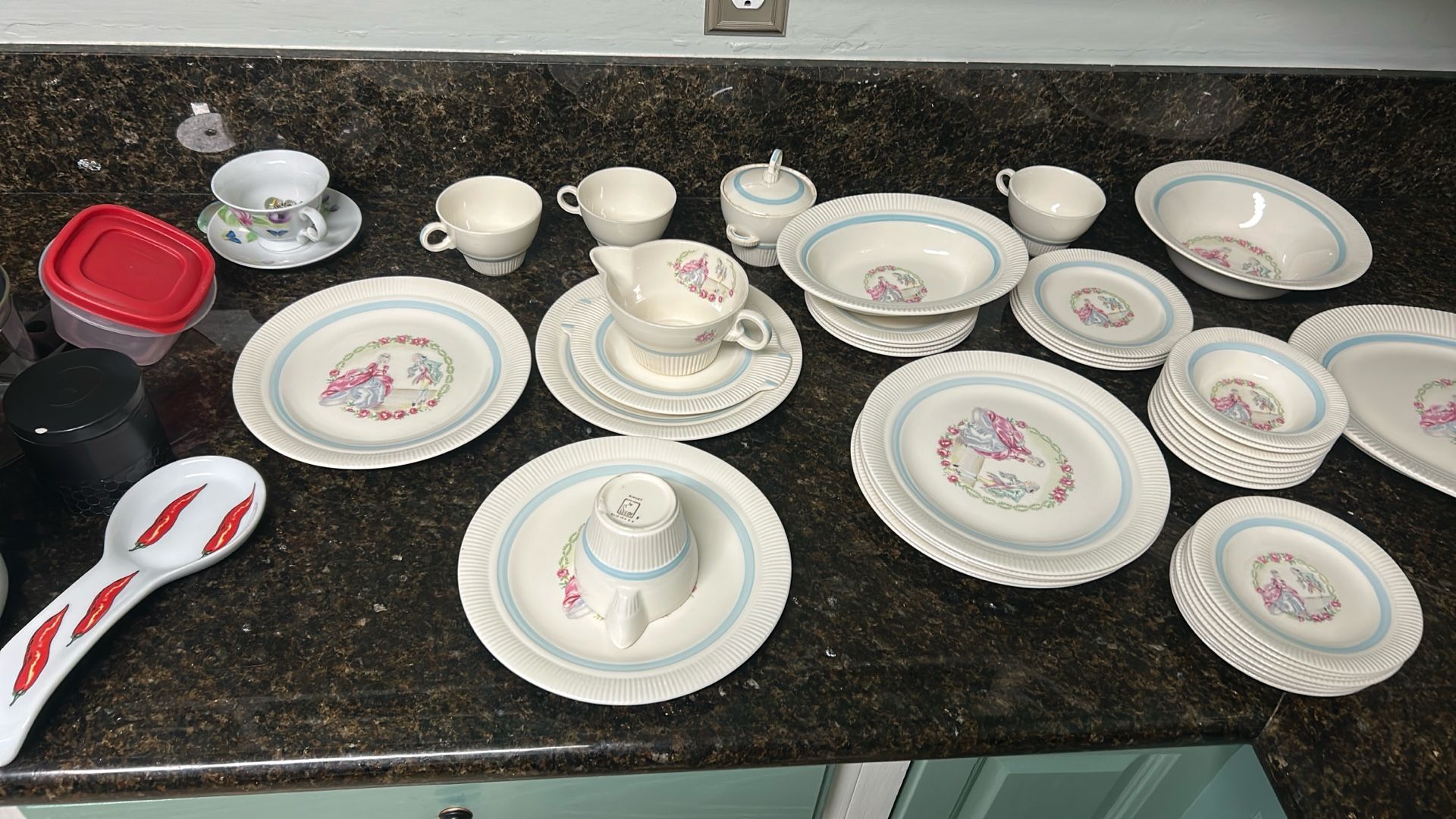 Vintage Minuet dinnerware set