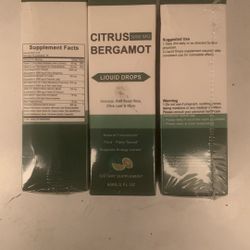 Citrus Bergamot Drops 2 OZ Cholesterol Reducer Skin Hair
