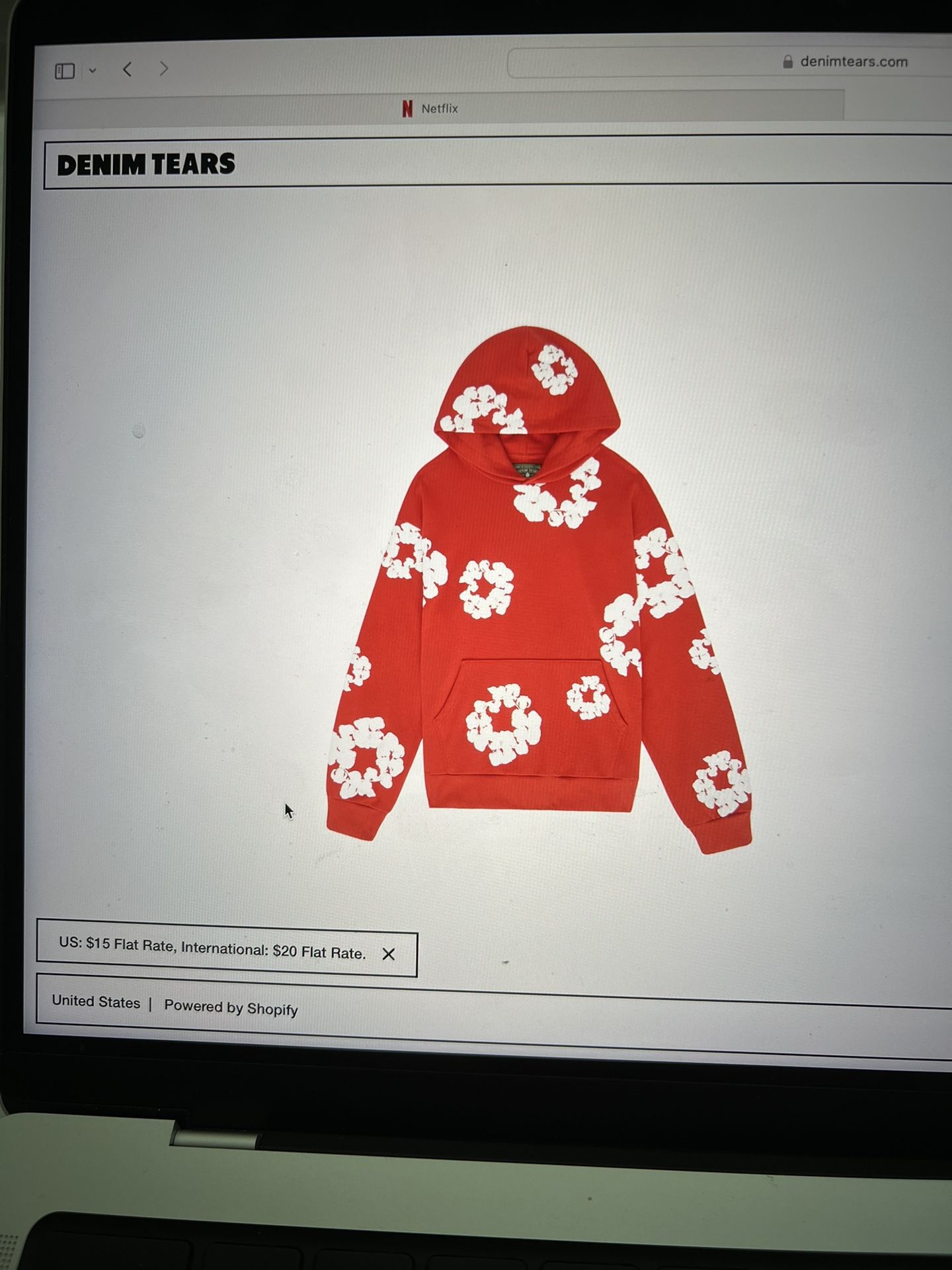 Denim Tears Red Hoodie,All Products : American Fashion Style Bags On Sale