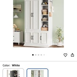 Armoire Wardrobe Closet (White)