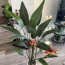 Pretty Artificial Plant With Flowers! Brand New