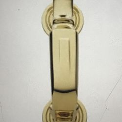 Baldwin polished brass S style carved solid brass door knocker