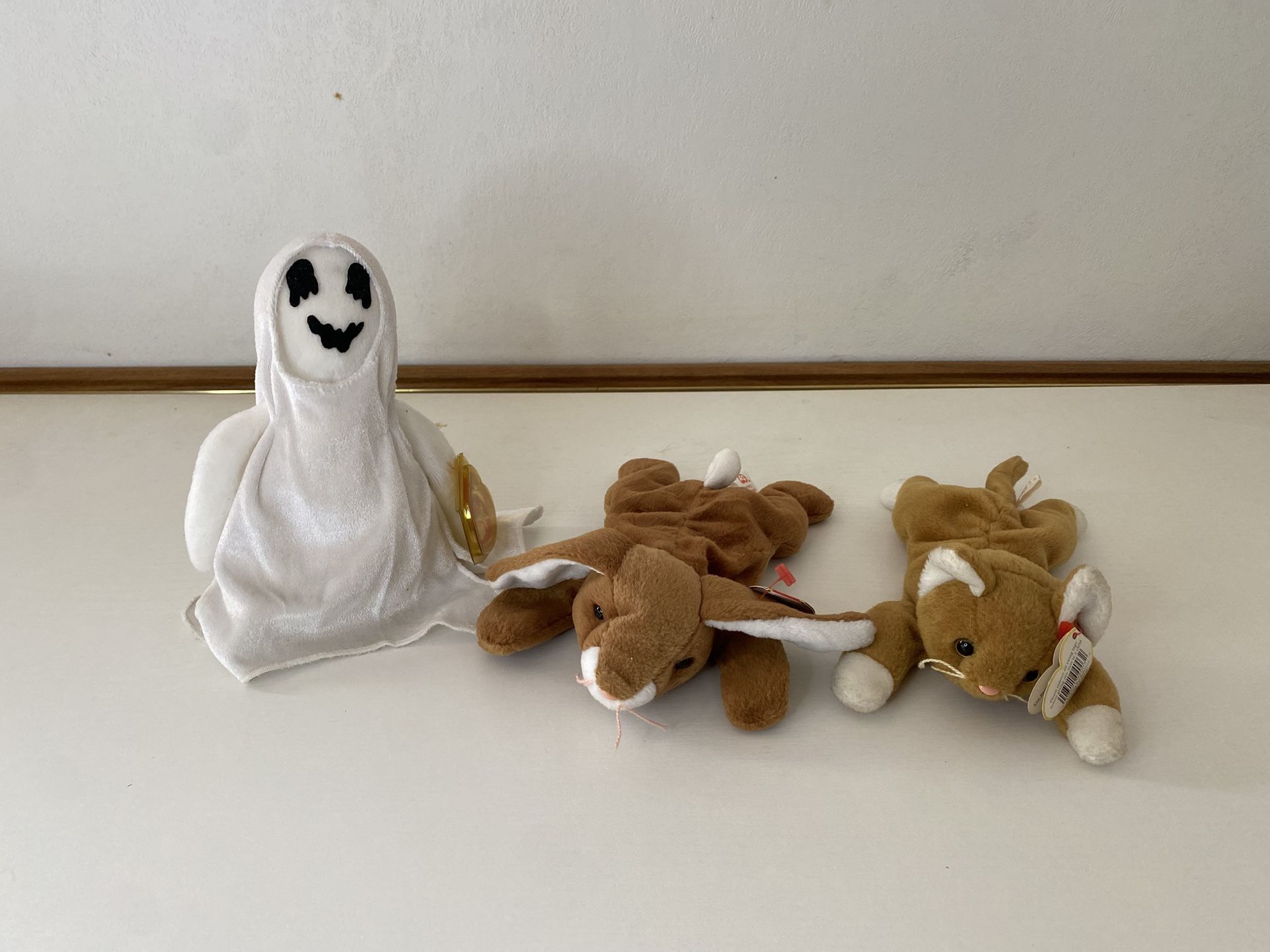 Set of 3 Ty Original Beanie Babies – Sheets, Ears & Nip – Pre-Owned Collectible