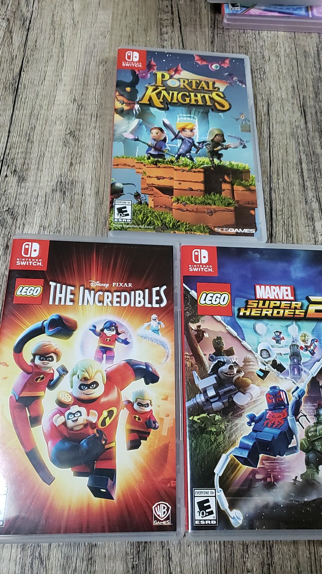 Nintendo switch game lot - Lego super heroes 2, portal knights