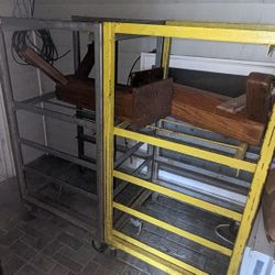 Heavy Duty Metal Shelves with Wheels 