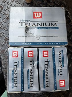 Wilson Hyper Titanium Golf Balls New 