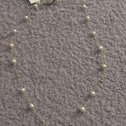 14k Pearl  Necklace 