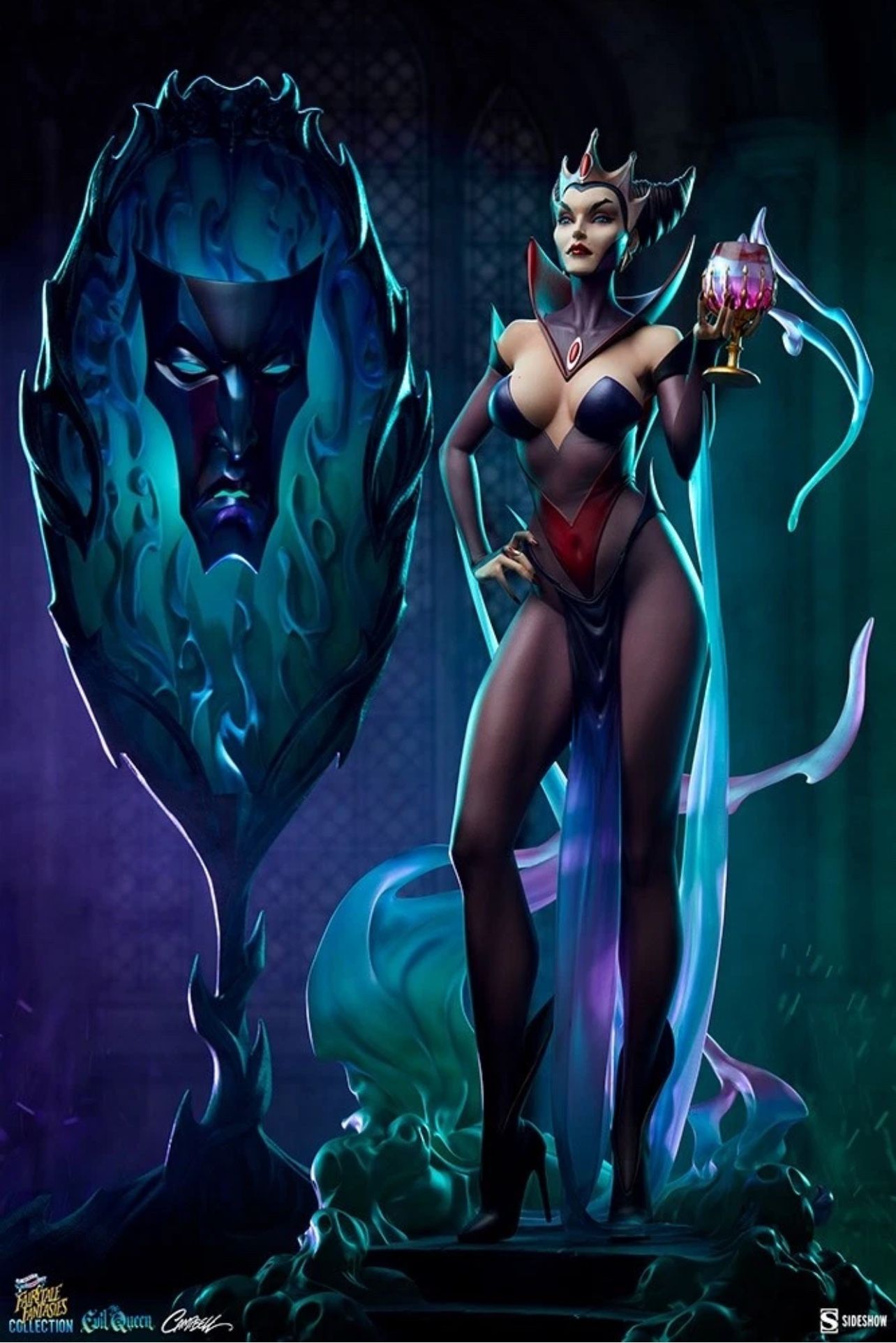 SIDESHOW EVIL QUEEN DELUXE STATUE J.Scott Campbell Fairytale Fantasies