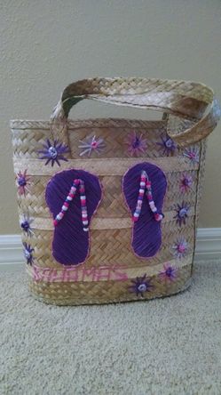 NEW Wicker Beach Bag
