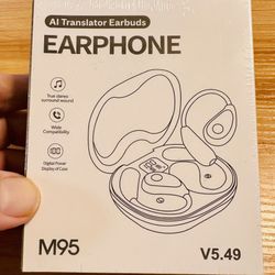 AI Language Translator Earbuds TWS True Wireless M95 🎁 
