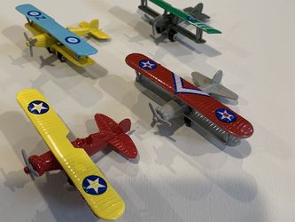 Die Cast metal Bi-Plane Collectable Toys